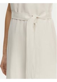 Calvin Klein Sukienka letnia K20K208424 Beżowy Regular Fit. Kolor: beżowy. Materiał: lyocell, len. Sezon: lato