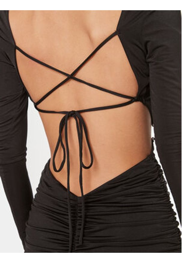 Guess Sukienka koktajlowa Alexia W4GK75 KBAC2 Czarny Slim Fit. Kolor: czarny. Materiał: syntetyk. Styl: wizytowy