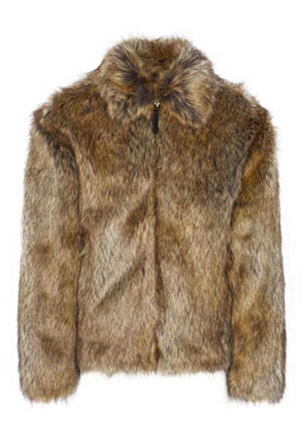 Hugo - HUGO Futro Bryan2541 50546592 Brązowy Relaxed Fit. Kolor: brązowy. Materiał: syntetyk