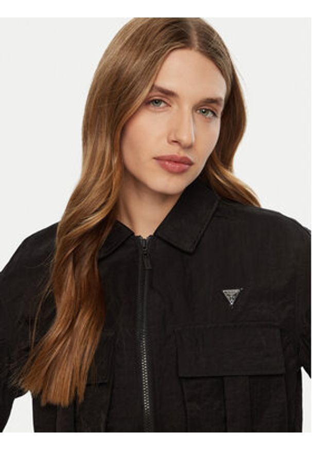 Guess Kurtka przejściowa V5RL03 WGYB0 Czarny Regular Fit. Kolor: czarny. Materiał: syntetyk