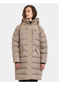 Didriksons Parka Fay Wns Parka 504524 Beżowy Regular Fit. Kolor: beżowy. Materiał: syntetyk