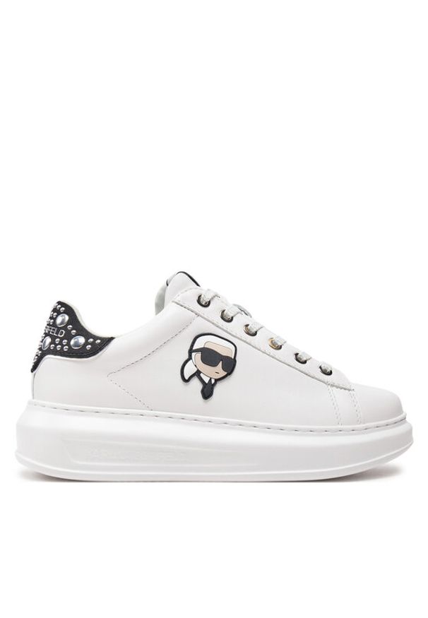 Karl Lagerfeld - KARL LAGERFELD Sneakersy KL62529M Biały. Kolor: biały. Materiał: skóra