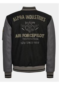 Alpha Industries Kurtka bomber Varsity Air Force 138107 Czarny Regular Fit. Kolor: czarny. Materiał: syntetyk #2