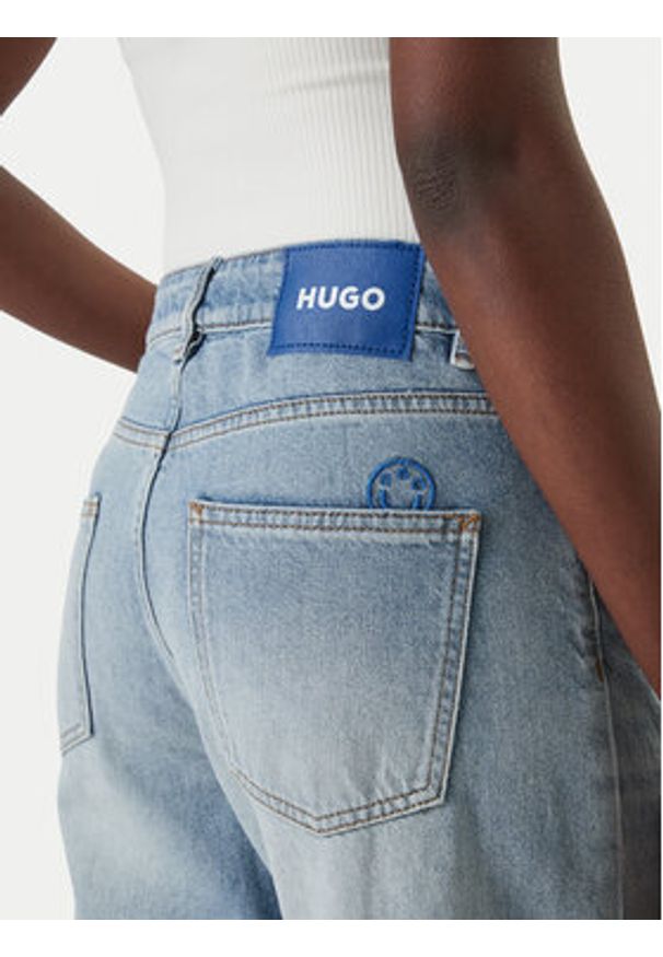 Hugo - HUGO Jeansy 50561548 Niebieski Regular Fit. Kolor: niebieski