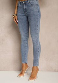 Renee - Niebieskie Jeansy Skinny Regular Waist Tolilune. Okazja: na co dzień, na spotkanie biznesowe, do pracy. Kolor: niebieski. Styl: biznesowy, klasyczny, elegancki, casual
