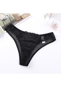 Intica - Figi koronkowe klasyczne eleganckie Sumru. Kolor: czarny. Materiał: koronka. Wzór: koronka