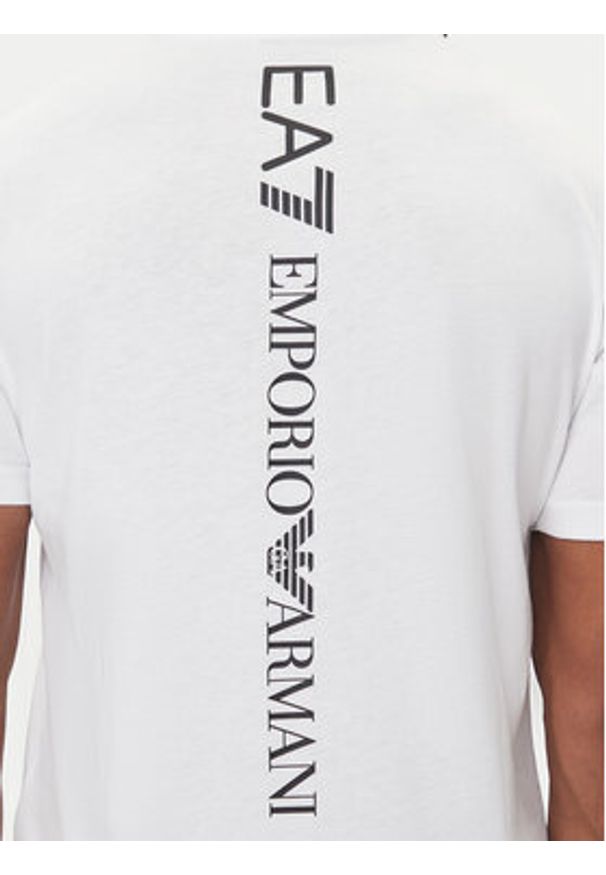 EA7 Emporio Armani T-Shirt 7M000567 AF10375 M0003 Biały Regular Fit. Kolor: biały. Materiał: bawełna