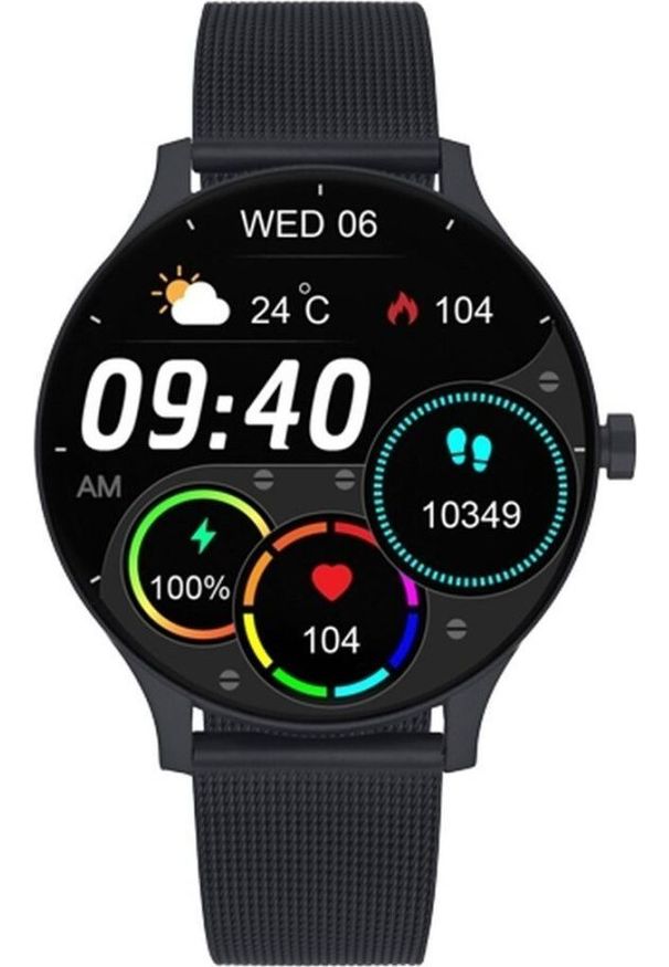 Smartwatch Radiant RAS21100 Czarny (S7273444). Rodzaj zegarka: smartwatch. Kolor: czarny