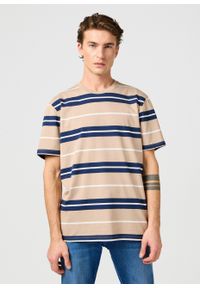 Wrangler - MESKA KOSZULKA WRANGLER STRIPE TEE TIMBERWOLF 112362785 #1