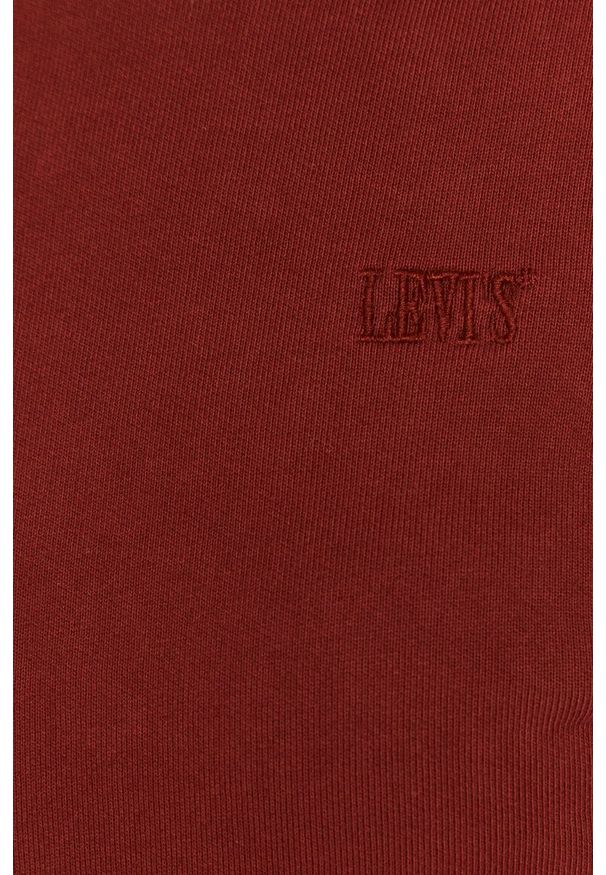 Levi's® - Levi's - Bluza bawełniana. Okazja: na spotkanie biznesowe. Kolor: czerwony. Materiał: bawełna. Długość rękawa: długi rękaw. Długość: długie. Styl: biznesowy