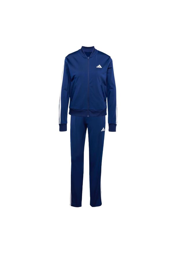 Adidas - Dres Essentials 3-Stripes. Kolor: niebieski. Materiał: dresówka