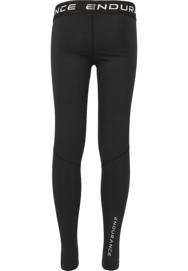 ENDURANCE - Legginsy zimowe dla dzieci Endurance Power. Kolor: czarny. Sezon: zima. Styl: sportowy