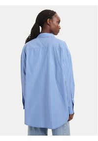 Tommy Jeans Koszula Essential DW0DW22936 Niebieski Oversize. Kolor: niebieski. Materiał: bawełna #3