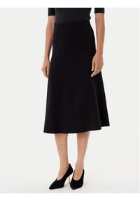 BOSS Spódnica trapezowa Vicena 50548111 Czarny Regular Fit. Kolor: czarny. Materiał: wełna