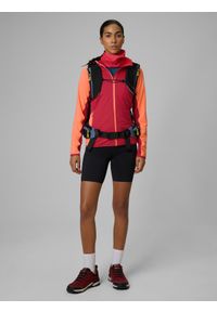 4f - 4F Bluza trekkingowa slim z kapturem damska - czerwona L. Typ kołnierza: kaptur. Kolor: czerwony. Długość: długie #2