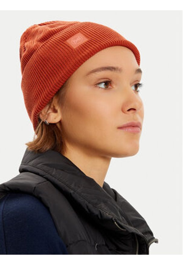 Buff Czapka Crossknit Beanie Solid 132891.330.10 Brązowy. Kolor: brązowy. Materiał: materiał