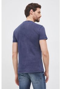 Polo Ralph Lauren T-shirt bawełniany kolor granatowy z nadrukiem. Okazja: na co dzień. Typ kołnierza: polo. Kolor: niebieski. Materiał: bawełna. Wzór: nadruk. Styl: casual
