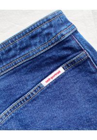 SELF PORTRAIT - Jeansowa spódnica mini. Kolor: niebieski. Materiał: jeans. Wzór: aplikacja