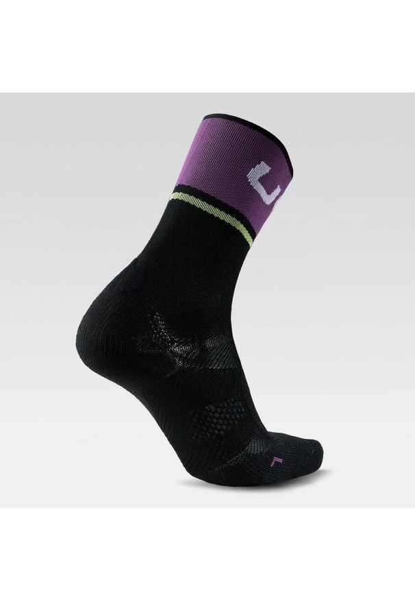 UYN - Skarpety rowerowe WOMAN CYCLING ONE LIGHT SOCKS r.37-38. Kolor: czarny, wielokolorowy, fioletowy. Sport: kolarstwo