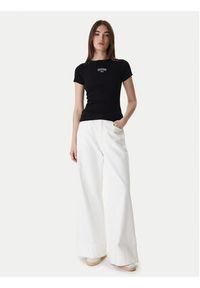 Guess Jeans T-Shirt W6RP21 KA0H1 Czarny Slim Fit. Kolor: czarny. Materiał: bawełna #3