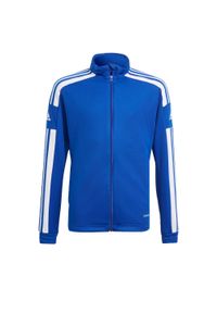 Adidas - Bluza piłkarska dla dzieci adidas Squadra 21 Training Youth. Kolor: wielokolorowy, biały, niebieski. Sport: piłka nożna