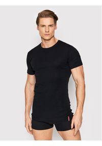 Henderson T-Shirt 1495 Czarny Regular Fit. Kolor: czarny. Materiał: bawełna