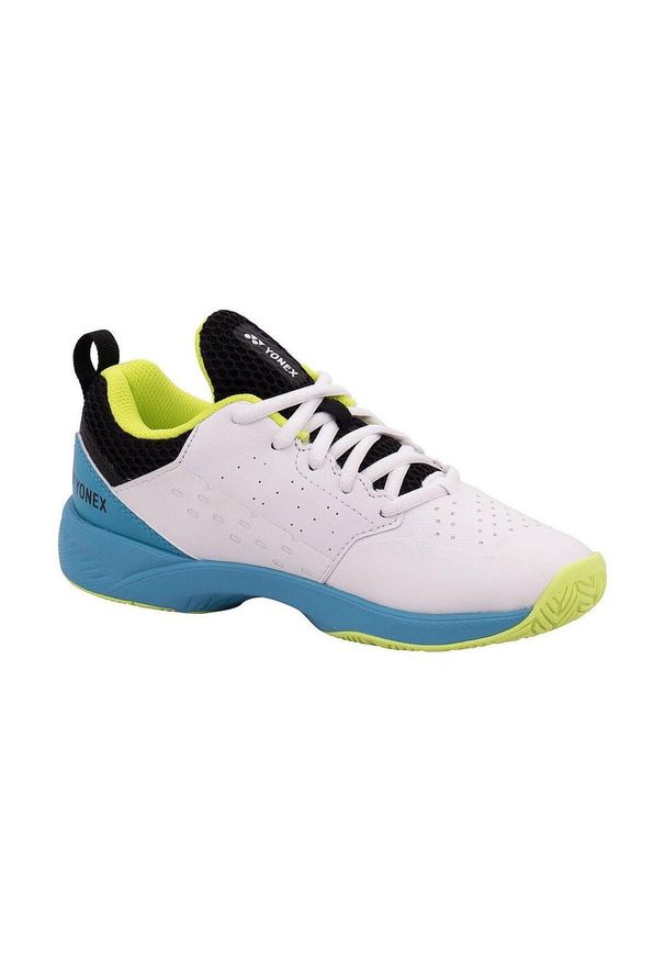 YONEX - Buty do tenisa dla dzeici Yonex Power Cushion SHT Lumio Junior. Kolor: biały, wielokolorowy, niebieski. Sport: tenis