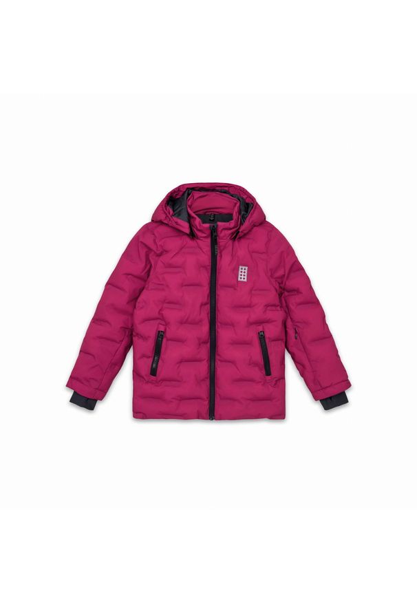 Kurtka zimowa dziecięca LEGO JIPE 706. Kolor: różowy. Sezon: zima. Sport: narciarstwo