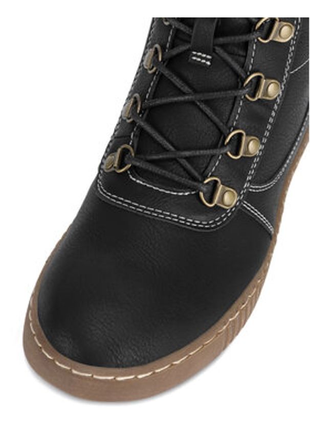 Go Soft Botki WS5586-26 Czarny. Kolor: czarny. Materiał: materiał