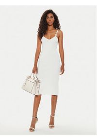 Guess Sukienka letnia W4YK52 Z30Y2 Beżowy Bodycon Fit. Kolor: beżowy. Materiał: syntetyk. Sezon: lato. Typ sukienki: bodycon #3