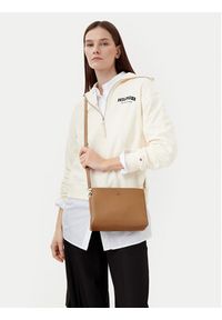 TOMMY HILFIGER - Tommy Hilfiger Torebka Th Legacy Mini Crossover AW0AW17225 Brązowy. Kolor: brązowy. Materiał: skórzane #3