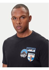 Napapijri T-Shirt S-Montepiana NP0A88SV Czarny Regular Fit. Kolor: czarny. Materiał: bawełna
