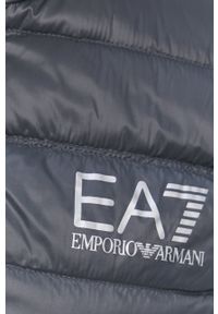 EA7 Emporio Armani bezrękawnik puchowy kolor szary. Okazja: na co dzień. Kolor: szary. Materiał: puch. Długość rękawa: bez rękawów. Styl: casual #3