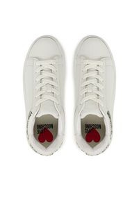 Love Moschino - LOVE MOSCHINO Sneakersy JA15305G0NIAL10A Biały. Kolor: biały. Materiał: skóra #6