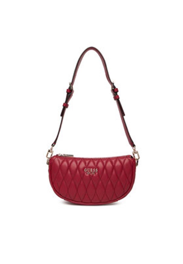 Guess Torebka Valla Mini HWQG81 22720 Czerwony. Kolor: czerwony. Materiał: skórzane