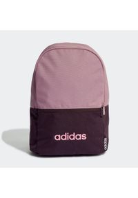 Adidas - Dziecięcy klasyczny plecak adidas. Kolor: fioletowy, brązowy, różowy, wielokolorowy. Styl: klasyczny