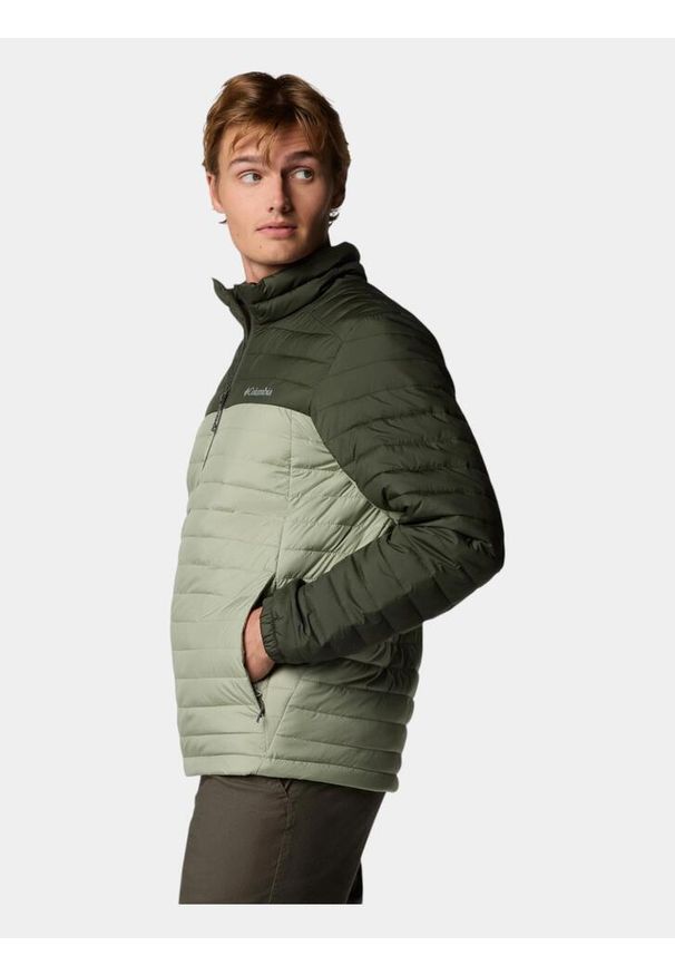 columbia - Pikowana kurtka przejściowa męska Columbia Silver Falls II. Kolor: zielony. Materiał: puch