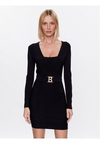 Blugirl Blumarine Sukienka koktajlowa RA3057-MA55N Czarny Slim Fit. Kolor: czarny. Materiał: syntetyk. Styl: wizytowy