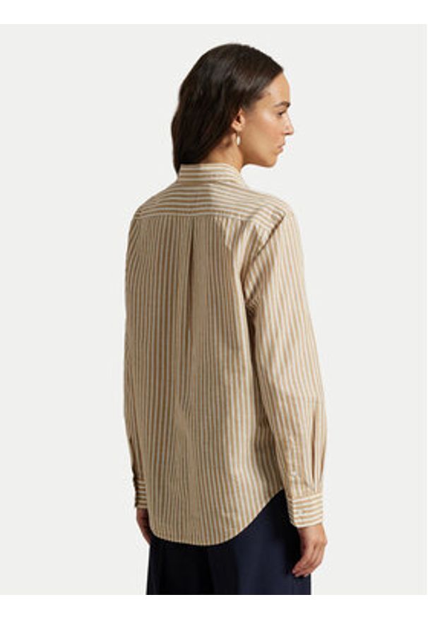 Polo Ralph Lauren Koszula 211971514501 Beżowy Classic Fit. Typ kołnierza: polo. Kolor: beżowy. Materiał: bawełna