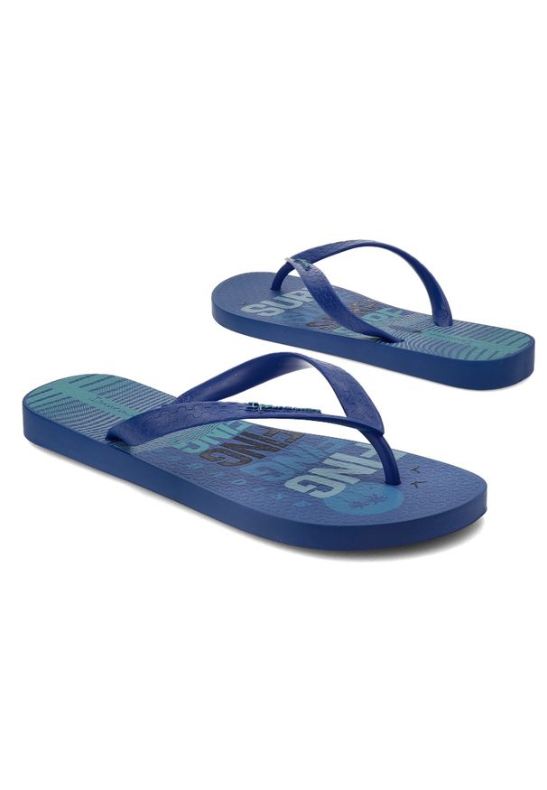 Niebieskie Japonki Ipanema Wygodne Obuwie Męskie. Okazja: na co dzień, na plażę. Kolor: niebieski. Materiał: materiał. Sezon: lato. Styl: elegancki, casual