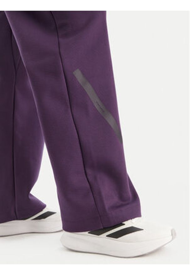 Adidas - adidas Spodnie dresowe Z.N.E. Barrel KB9441 Fioletowy Loose Fit. Kolor: fioletowy. Materiał: bawełna