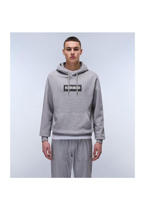 Bluza z kapturem Napapijri B-Box. Typ kołnierza: kaptur. Kolor: szary