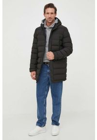 TOMMY HILFIGER - Tommy Hilfiger bluza męska kolor szary z kapturem gładka. Typ kołnierza: kaptur. Kolor: szary. Wzór: gładki #5