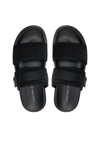 Calvin Klein Jeans Klapki Double Bar Sandal Wb In Br YM0YM00946 Czarny. Kolor: czarny #3