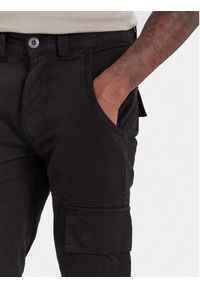Alpha Industries Spodnie materiałowe Agent 158205 Czarny Regular Fit. Kolor: czarny. Materiał: materiał, bawełna