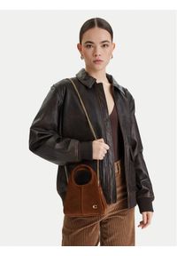 Coach Torebka Lana 19 CCY33 Brązowy. Kolor: brązowy. Materiał: zamszowe, skórzane #1