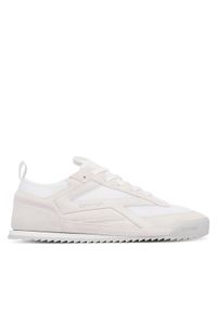 Calvin Klein Sneakersy Low Pro Runner Mix Mat HM0HM02208 Biały. Kolor: biały. Materiał: zamsz, skóra #1
