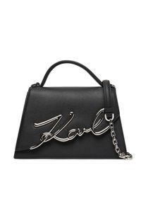 Karl Lagerfeld - KARL LAGERFELD Torebka A1W30036 Czarny. Kolor: czarny. Materiał: skórzane