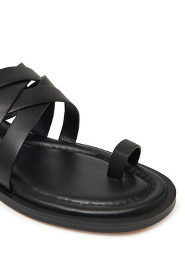 MICHAEL Michael Kors Japonki Nora 40S5NOFS1L Czarny. Kolor: czarny. Materiał: skóra