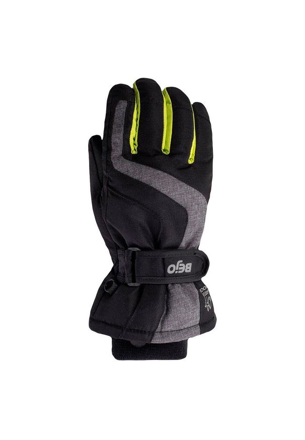 BEJO - Rękawice Narciarskie Dla Chłopca Brise. Kolor: wielokolorowy, żółty, czarny, zielony. Sezon: zima. Sport: narciarstwo